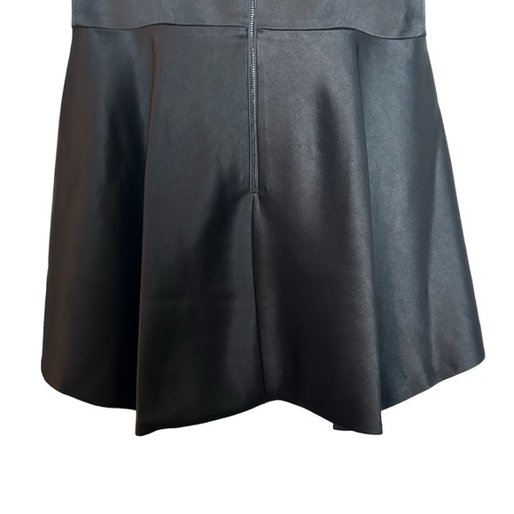 Alice + Olivia Black Sleeveless Scoop Neck Drop Waist Mini Skater Dress Sz.10 - Picture 6 of 14